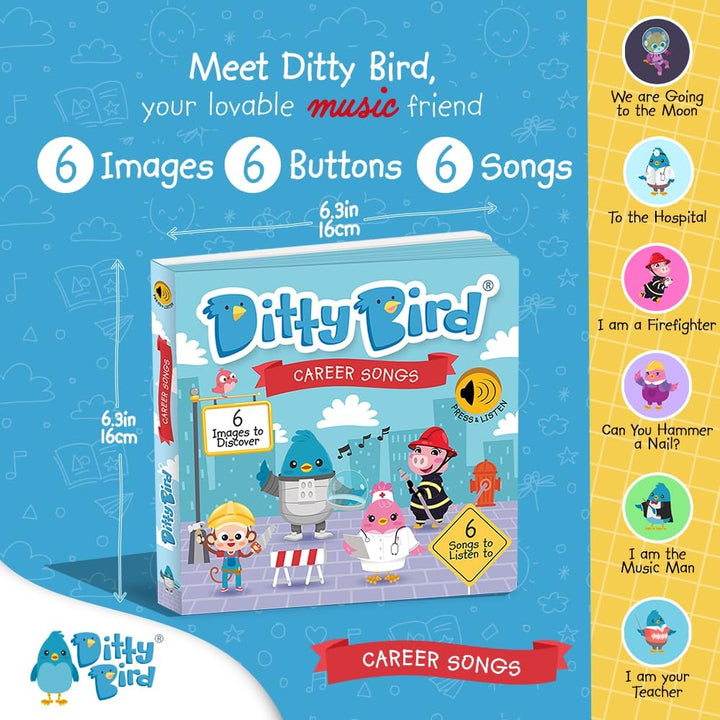 Libro Interactivo Musical Ditty Bird cuando sea mayor Niños