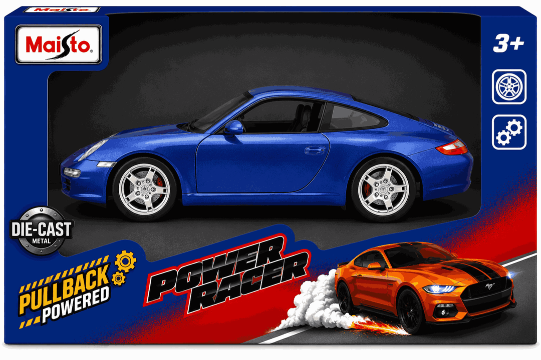 Carro Coleccionable 1/36 Porshe 911 Carrera 4s Azul