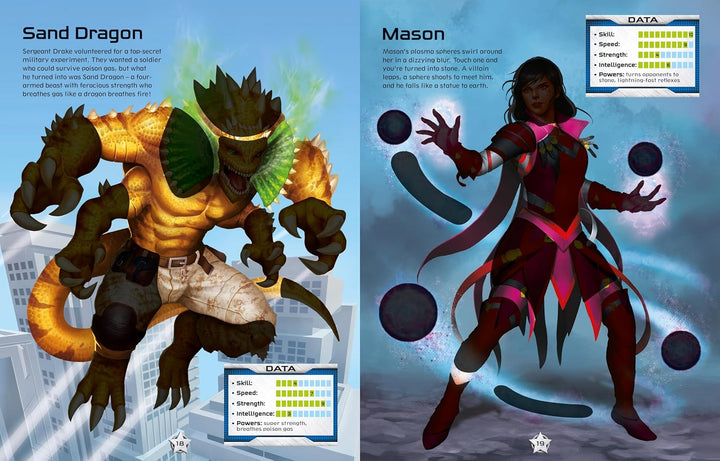 Libro de Stickers Crea tus Propias Superheroes Para Niños