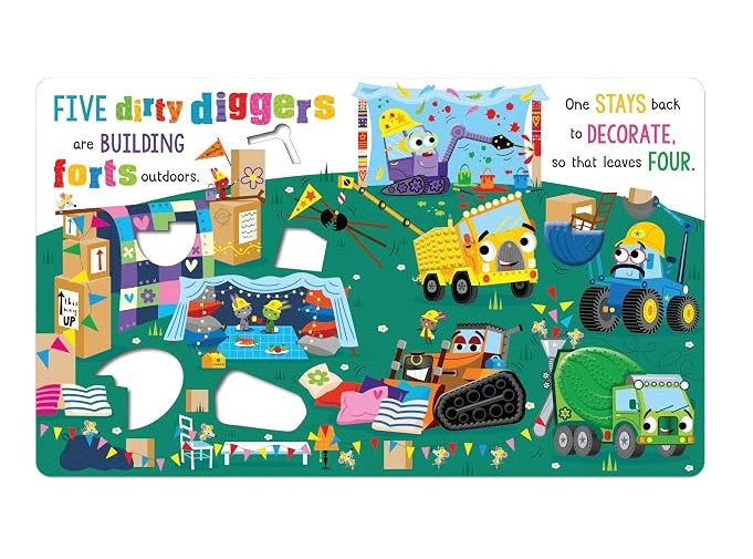 Libro Sensorial Never Touch The Dirty Diggers Para Niños