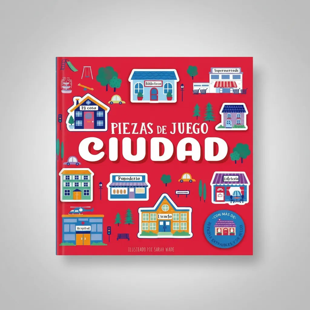 Libro Interactivo la Ciudad Con Piezas Lexus Para Niños