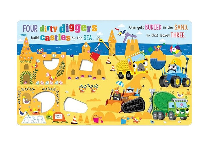 Libro Sensorial Never Touch The Dirty Diggers Para Niños