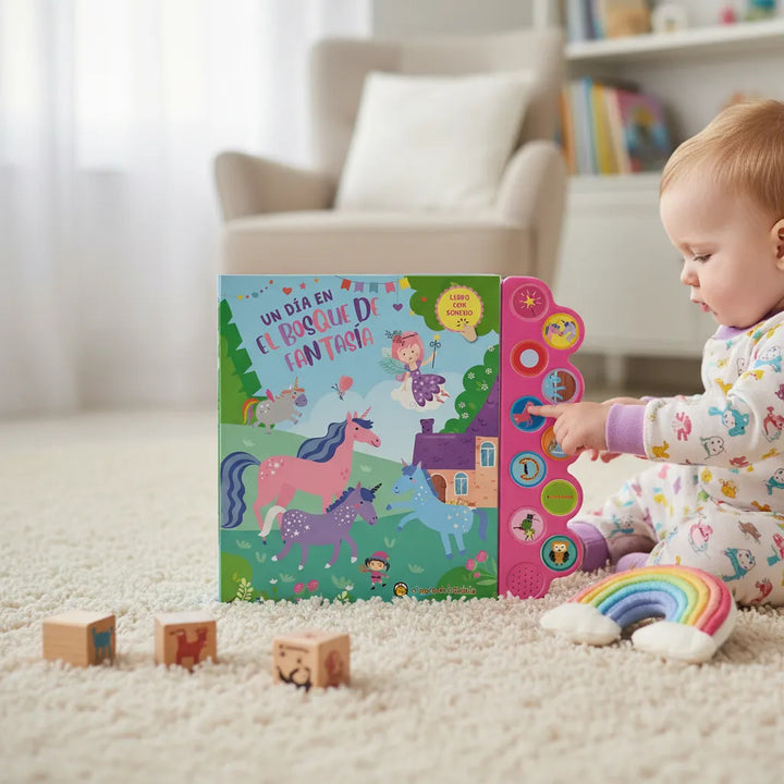 Libro con Sonidos Un Día en el Bosque de Fantasía Para Niños