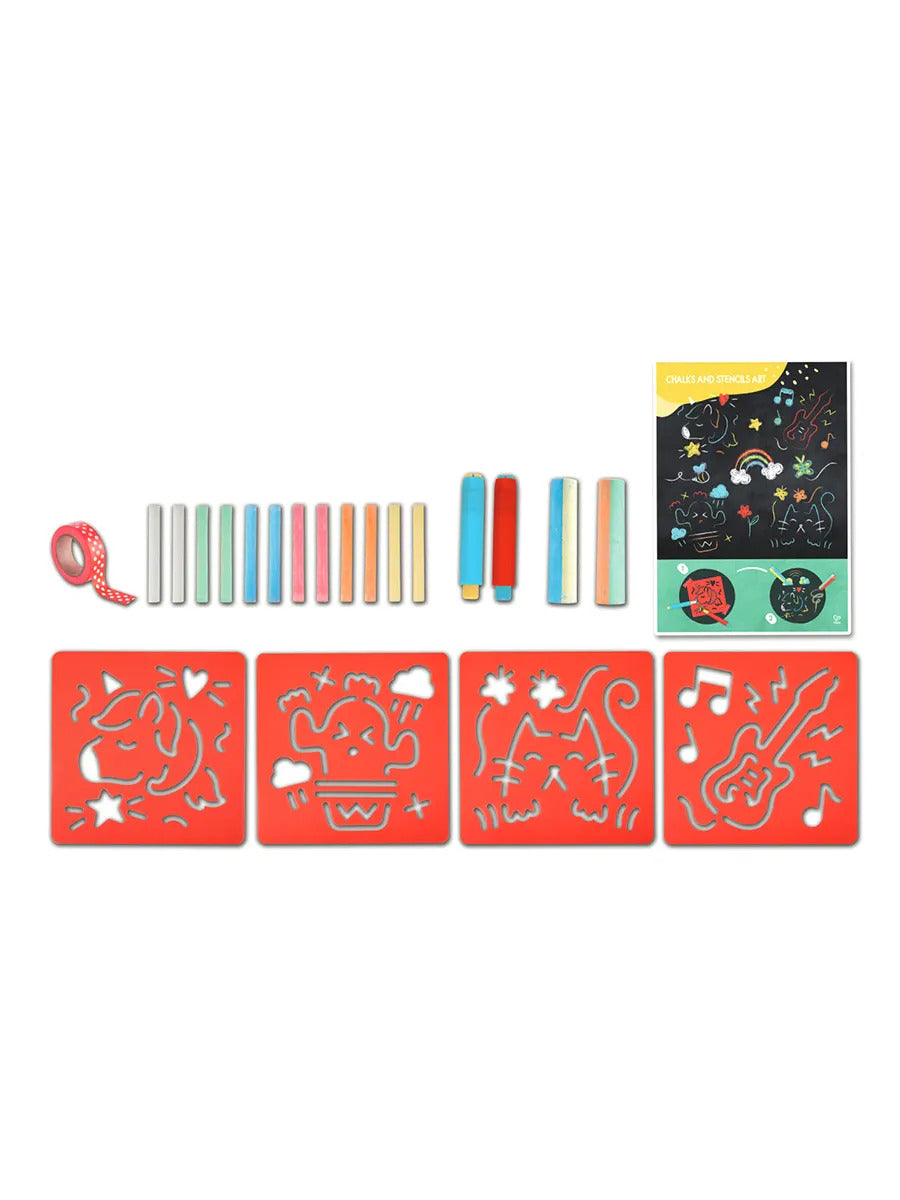 Juego de Tizas y Plantillas para Motricidad Fina Hape Para Niños
