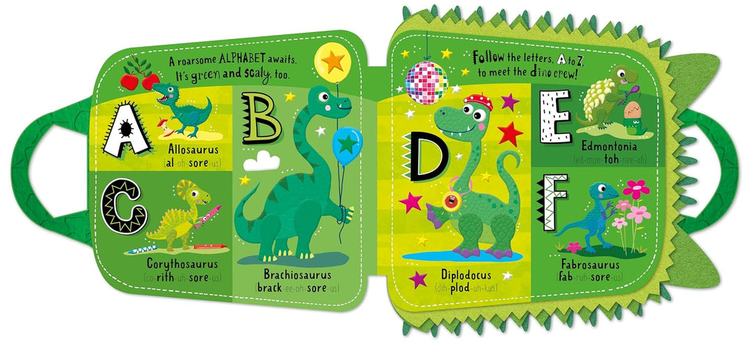 Libro Mochila Educativa Dinosaurio ABC Para Niños