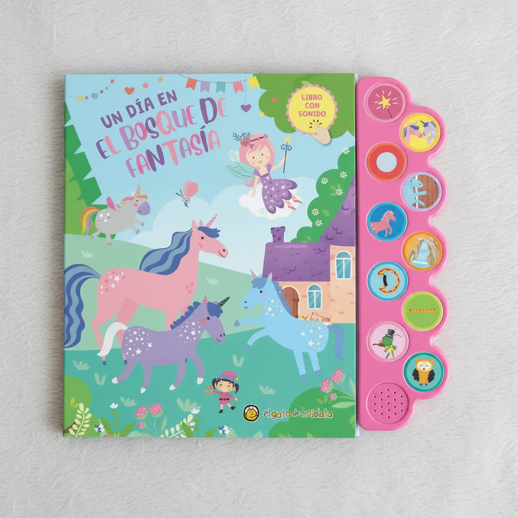 Libro con Sonidos Un Día en el Bosque de Fantasía Para Niños