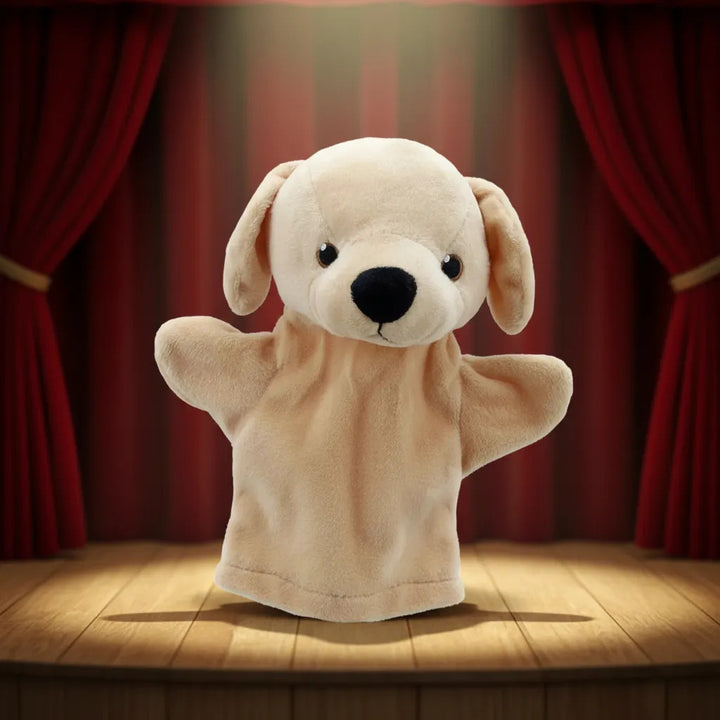 Titere De peluche perro labrador para Niños