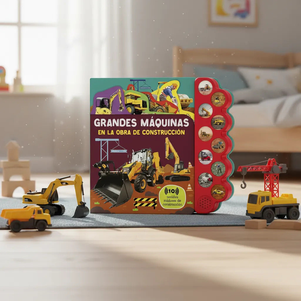Libro de Sonidos Grandes Máquinas en la Obra Lexus Para Niños