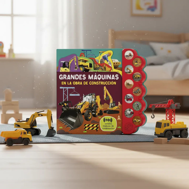 Libro de Sonidos Grandes Máquinas en la Obra Lexus Para Niños