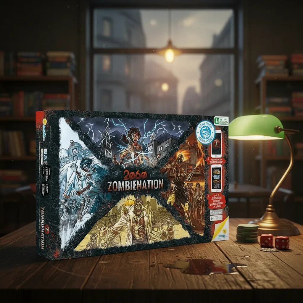 Juego de Mesa Zombienation Estrategia Ronda Para Niños