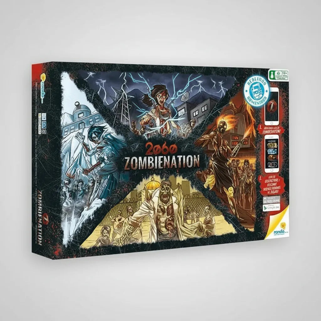 Juego de Mesa Zombienation Estrategia Ronda Para Niños