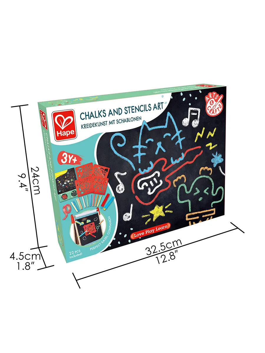 Juego de Tizas y Plantillas para Motricidad Fina Hape Para Niños