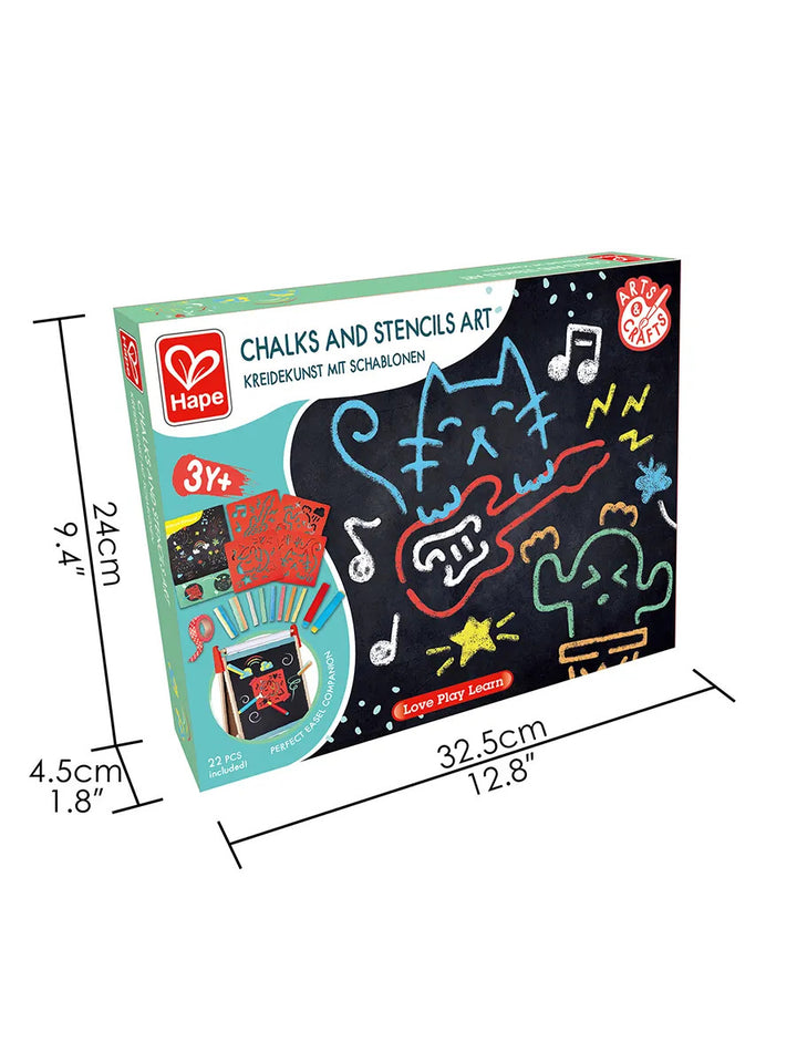 Juego de Tizas y Plantillas para Motricidad Fina Hape Para Niños