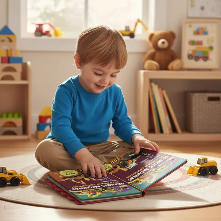 Libro de Sonidos Grandes Máquinas en la Obra Lexus Para Niños