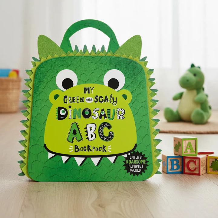 Libro Mochila Educativa Dinosaurio ABC Para Niños