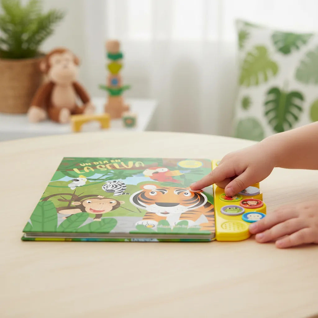 Libro con Sonidos Un Día en la Selva Para Niños