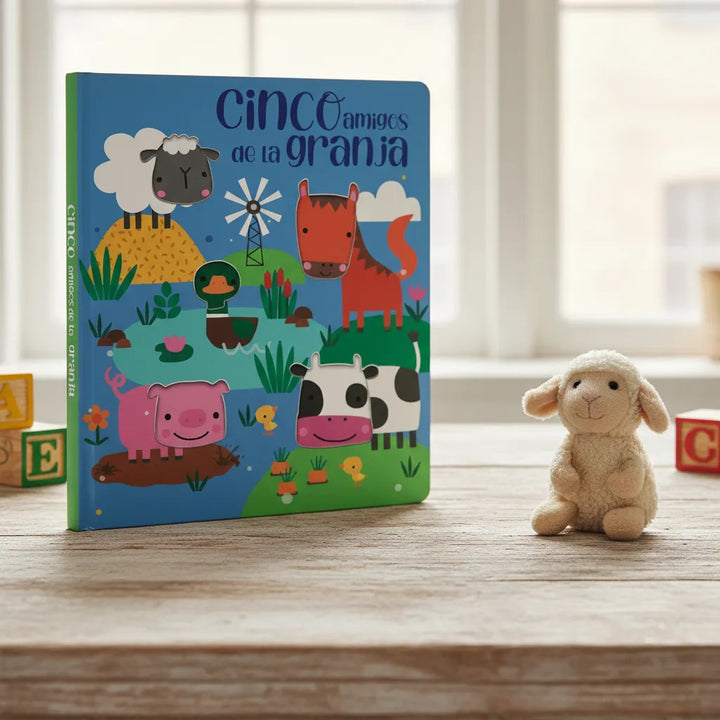 Libro Texturas Cinco Amigos de la Granja Lexus Para Niños