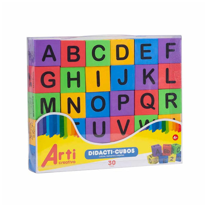 Juego Didáctico Cubos en Foamy 30 Piezas Para Niños