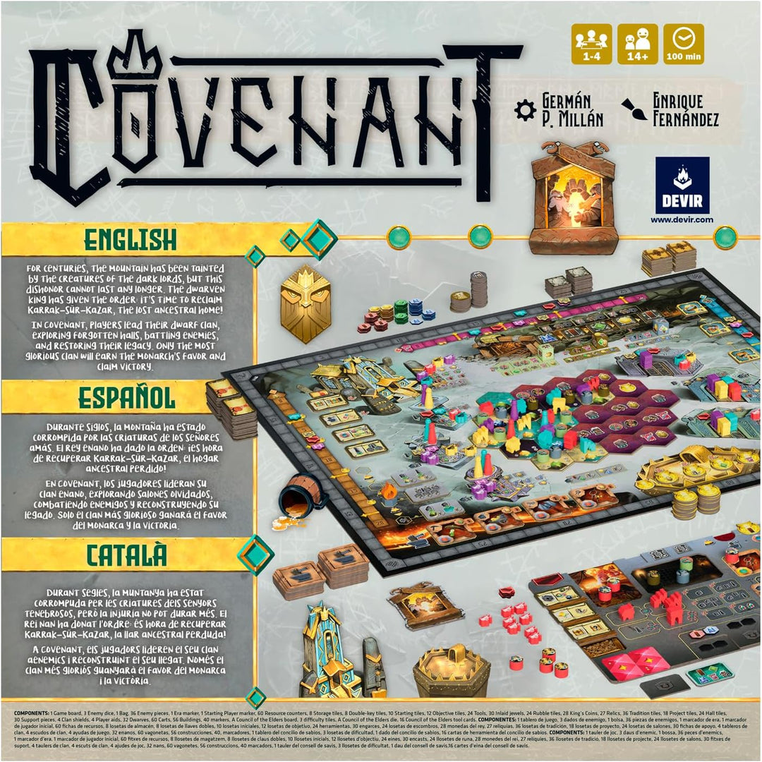 Juego de Mesa Covenant Estratégico Devir Para Adultos