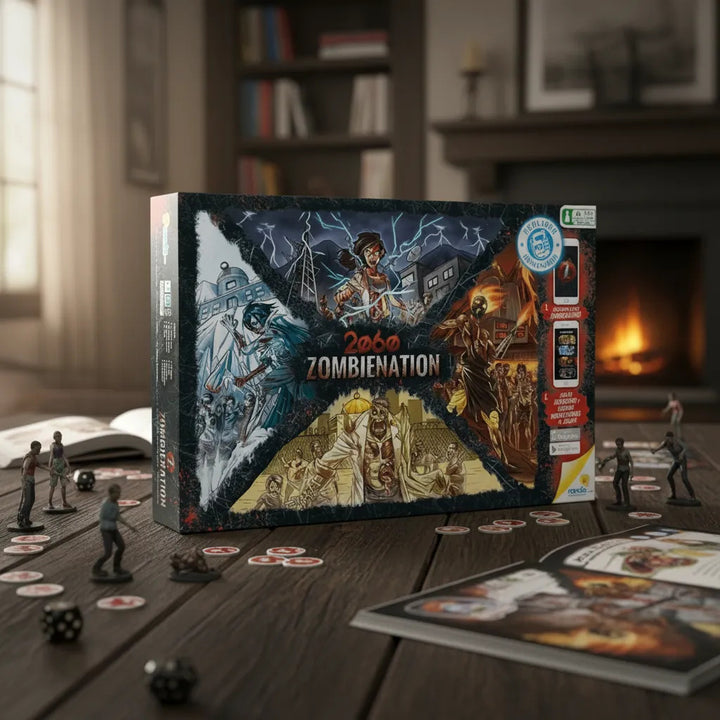Juego de Mesa Zombienation Estrategia Ronda Para Niños