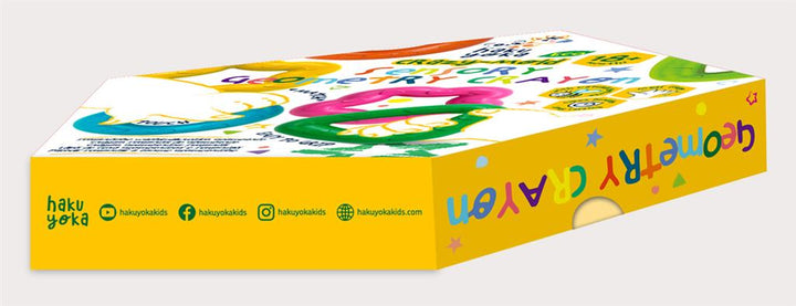 Crayones de Cera Geométricos 6 Piezas Para Niños