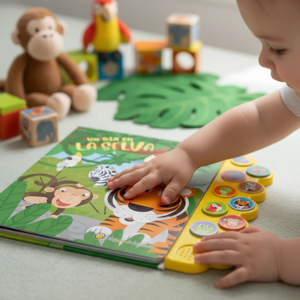 Libro con Sonidos Un Día en la Selva Para Niños