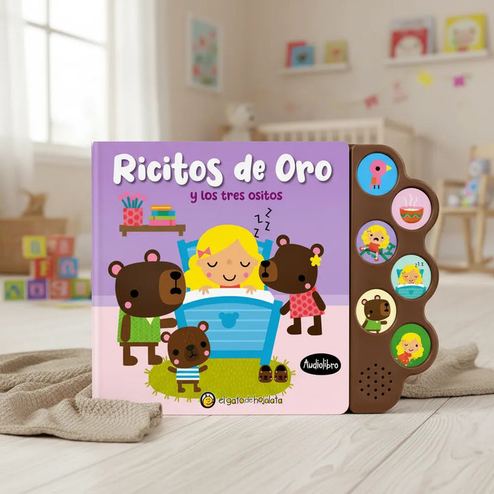 Libro Interactivo con Sonido Ricitos de Oro y los Tres Ositos Para Niños