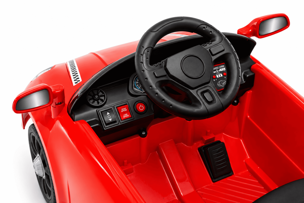 Carro Montable Tipo Porsche Sonidos Y Luces Rojo Niños