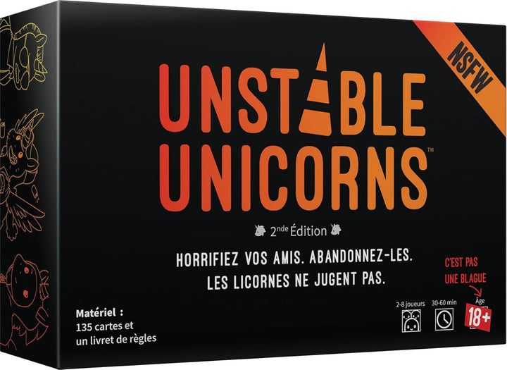 Juego De Mesa Unstable Unicorns Nsfw 2 Edición Adultos