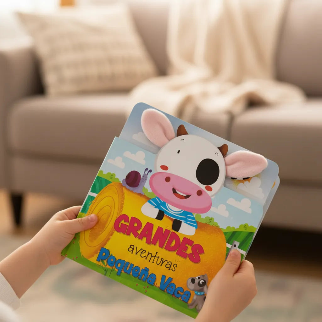 Libro Grandes Aventuras  La Pequeña Vaca Para Niños