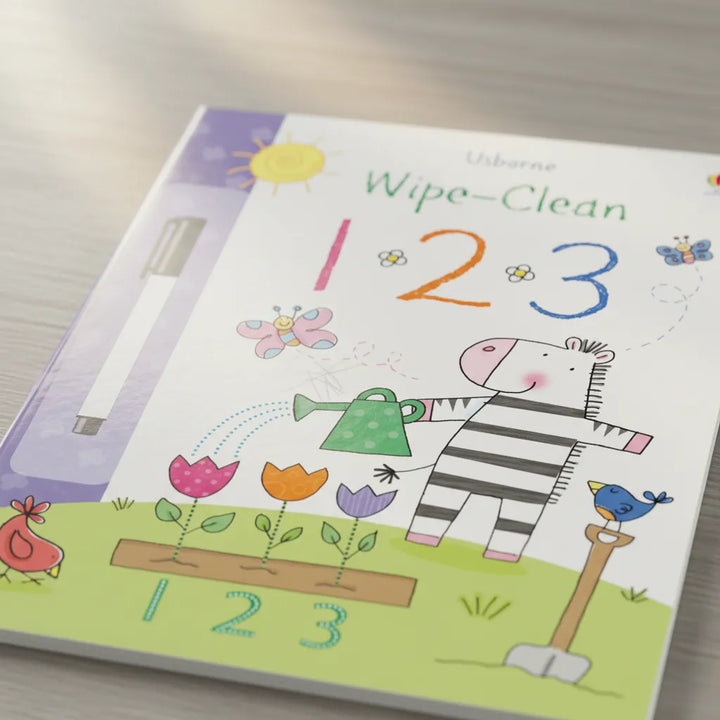 Libro Infantil aprendizaje 1 2 3  Borrable para Niños