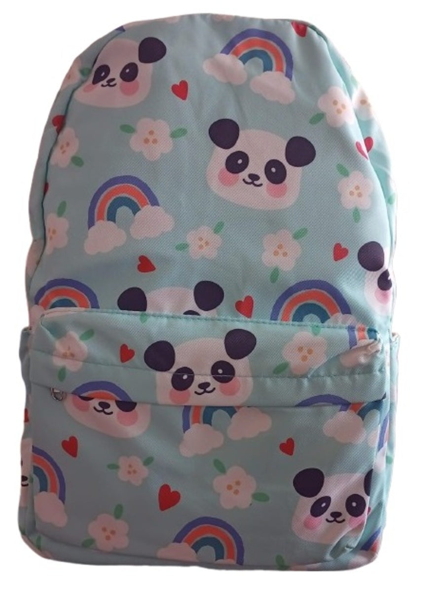 Mochila De Panda Con Estampado De Arcoíris Niños