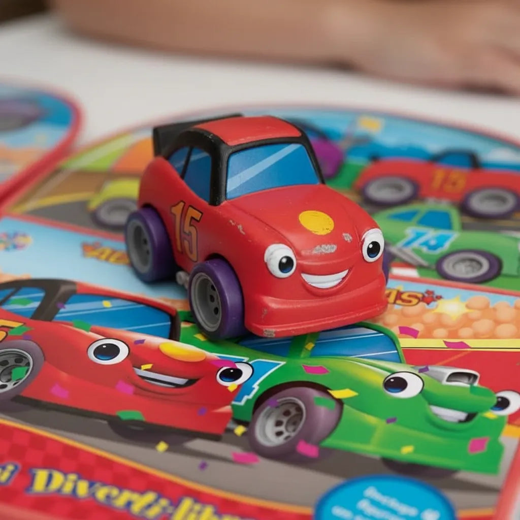 Libro y Juego 2 En 1 Carros De Carreras