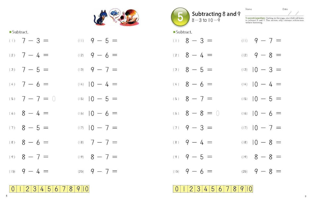 Libro Kumon Mi Libro De Restas Simples Para Niños