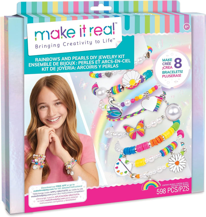 Set De Crear 8 Manillas 598 Piezas Para Niñas