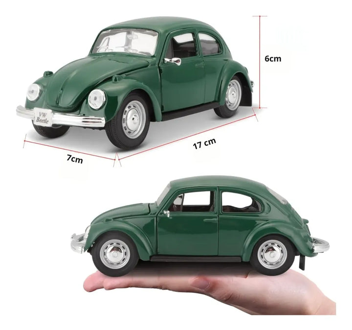 Carro Maisto 1:24 Se Volkswagen Beetle Verde