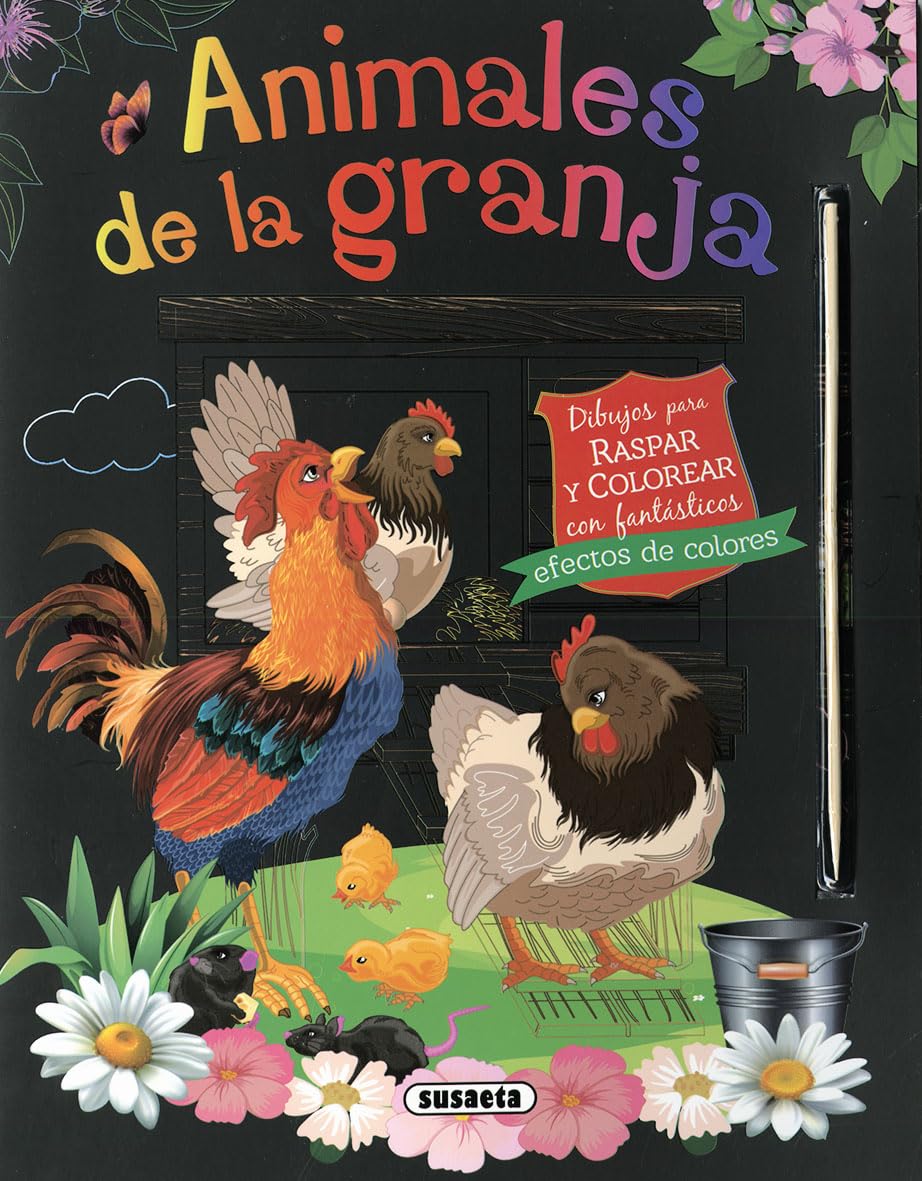 Libro Animales De La Granja Raspa Y Descubre Para Niños