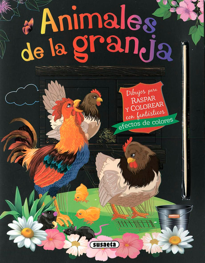 Libro Animales De La Granja Raspa Y Descubre Para Niños