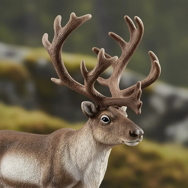 Figuras Animales Reno Pintada A Mano Schleich