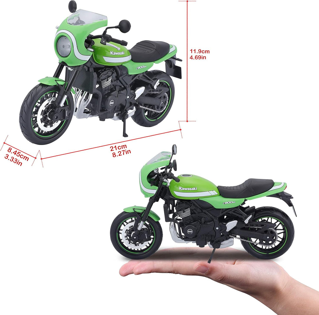 Moto Coleccionable 1/12 McKawasaki Z900rs Verde