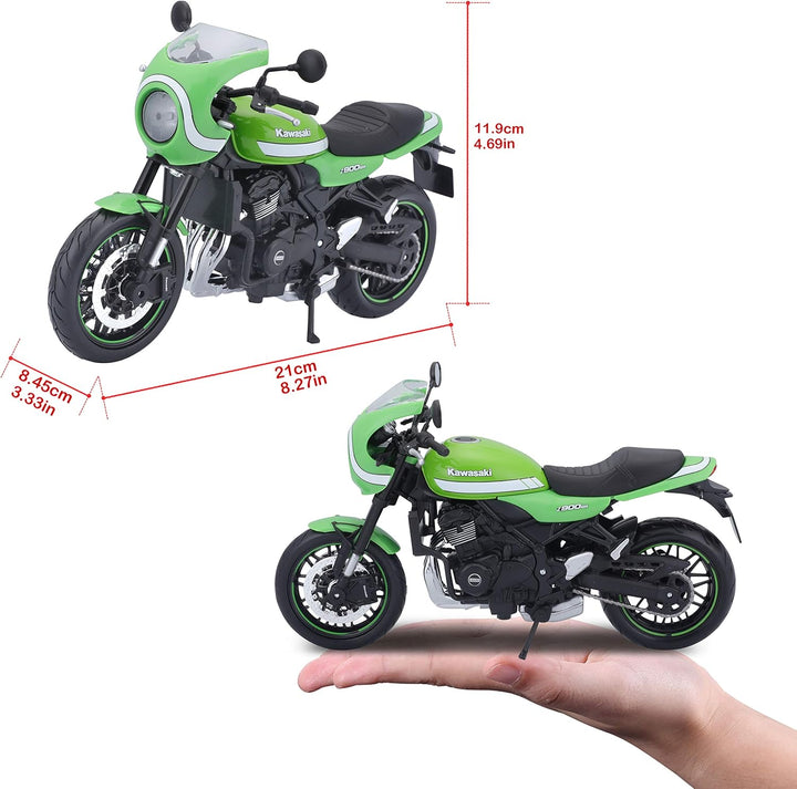 Moto Coleccionable 1/12 McKawasaki Z900rs Verde