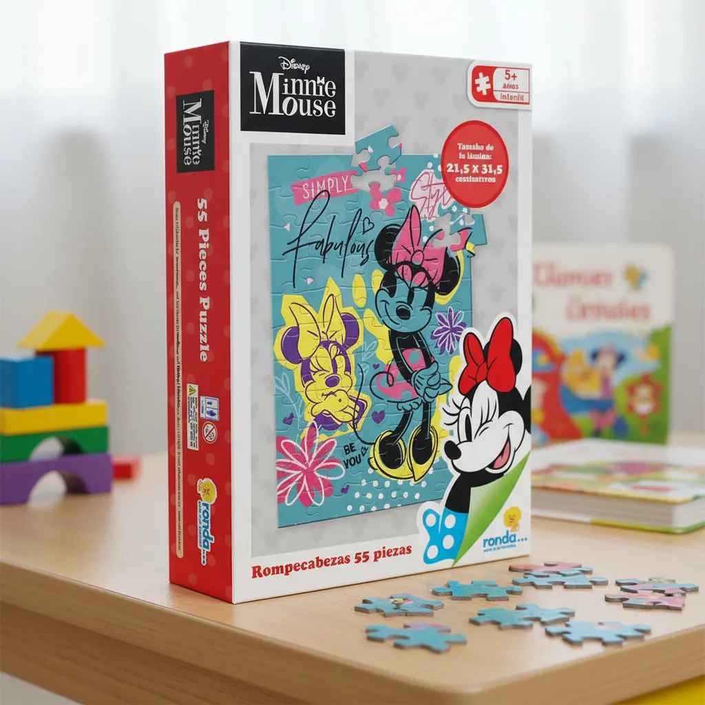 Rompecabezas Minnie Mouse 55 Piezas Niños