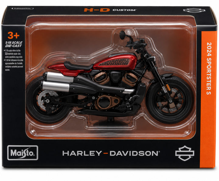 Moto A Escala Harley-davidson Sportster S 2024 Para Niños