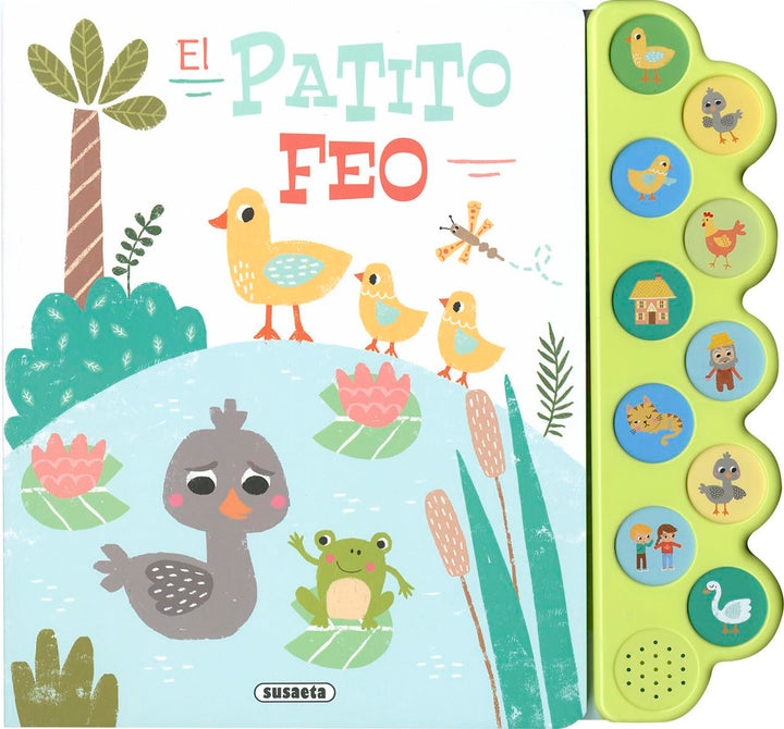 Libro Didáctico Cuento El Patito Feo Con Sonido Niños
