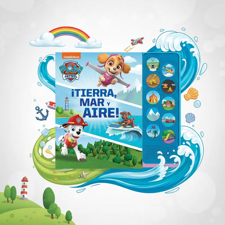 Libro Interactivo Paw Patrol Tierra Mar Y Aire