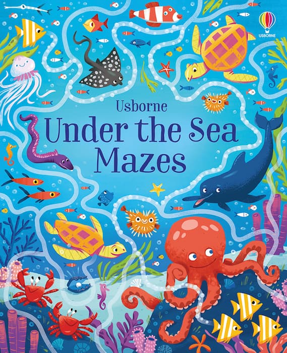 Libro Infantil Laberintos Bajo El Mar Para Niños