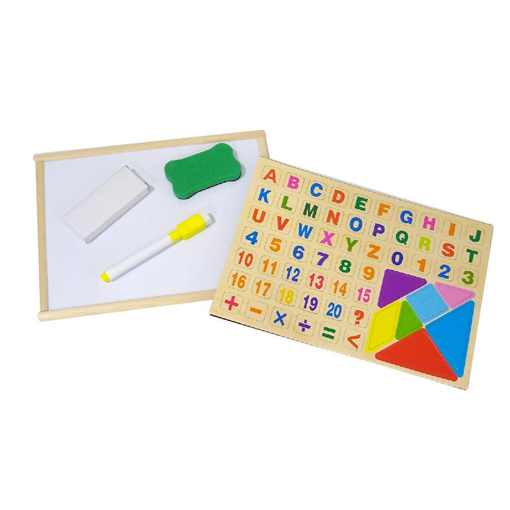 Juego De Mesa Ábaco Magnético En Madera 2 En 1 Para Niños