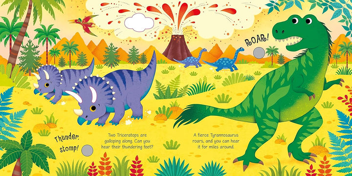 Libro Didáctico Con Sonidos Dinosaurios Para Niños