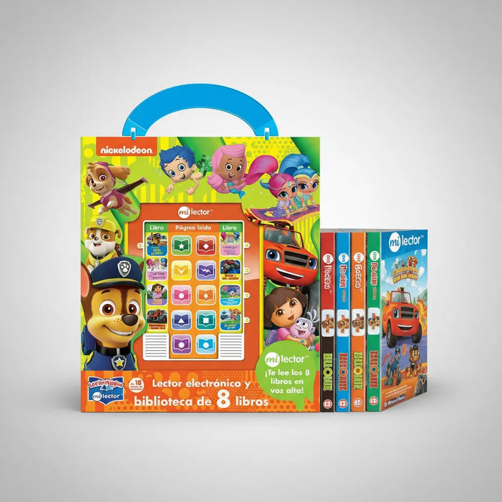 Biblioteca 8 Mini Libros Con Lector Electrónico Nick Junior