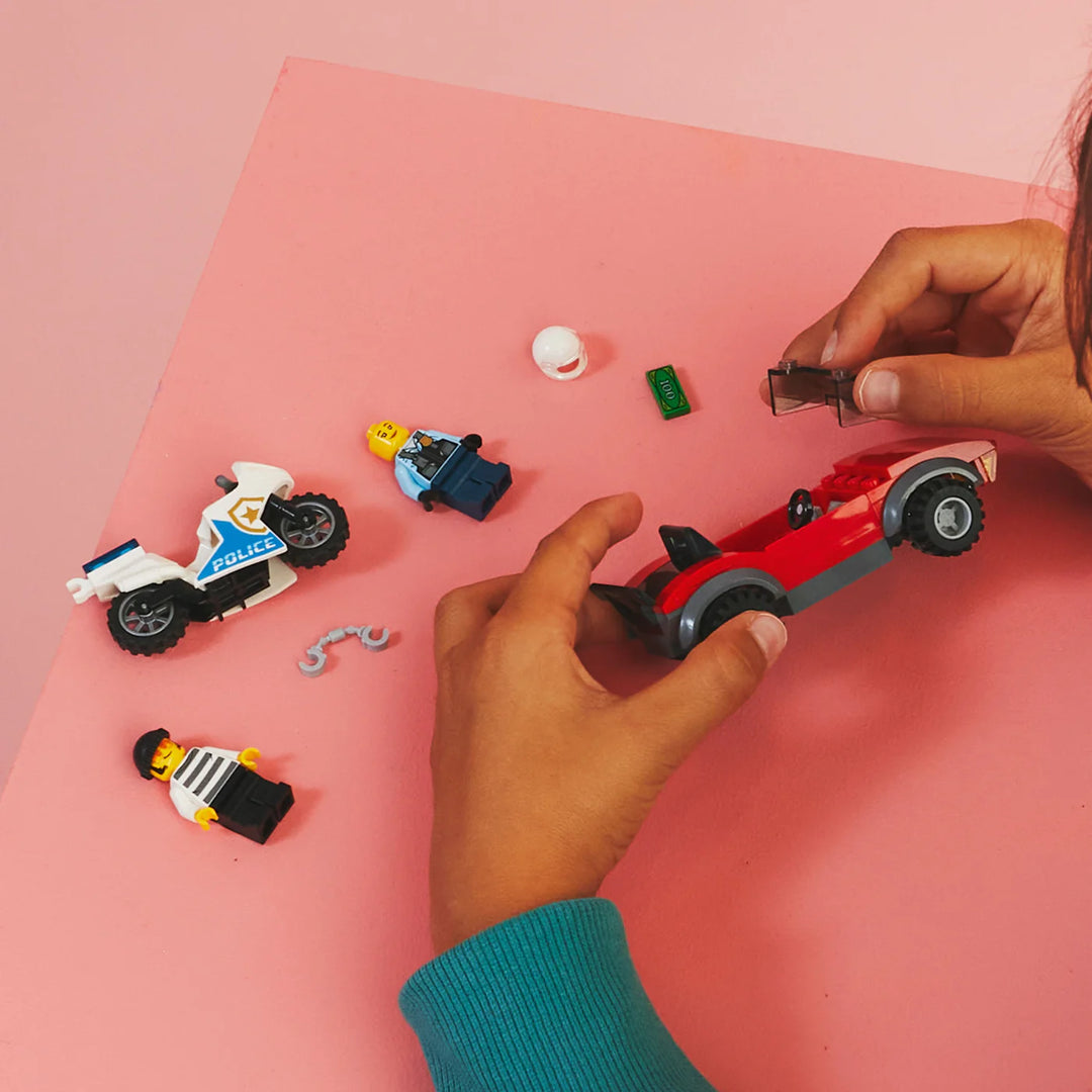 Lego Set Construcción Moto Y Auto 59 Piezas Niños